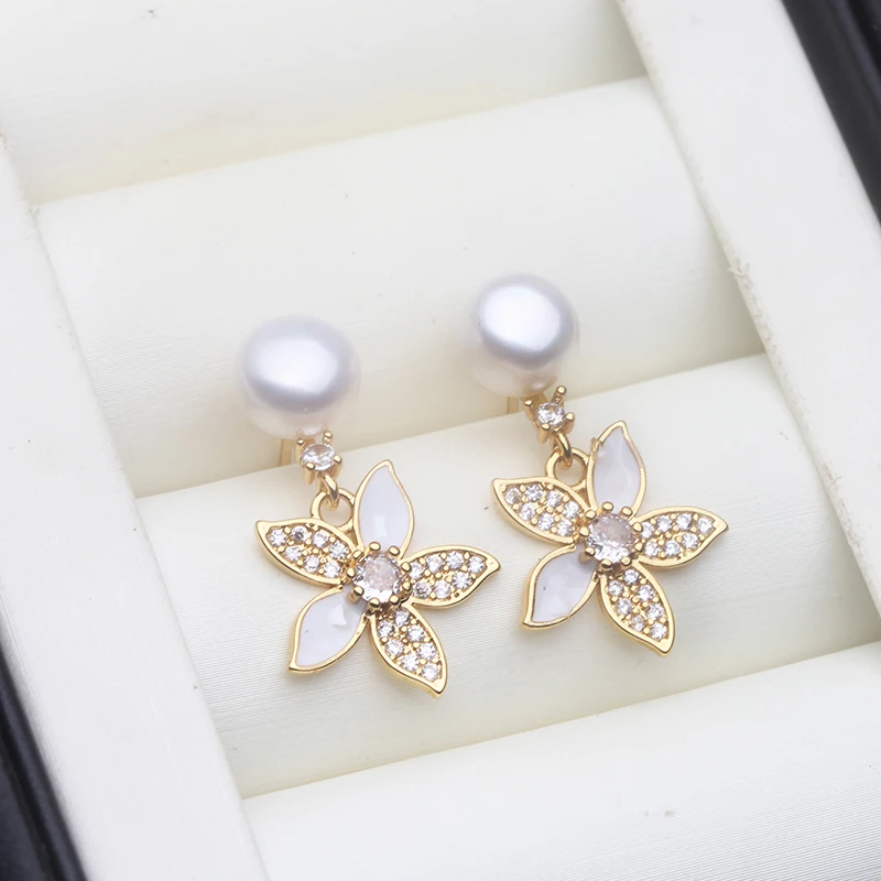 Genuine Freshwater Natural Pearl Earrings Woman,Flower Silver 925 Pearl Stud Earrings Jewelry Wife Anniversary Gift White Pink
Genuine Freshwater Natural Pearl Earrings Woman,Flower Silver 925 Pearl Stud Earrings Jewelry Wife Anniversary Gift White Pink