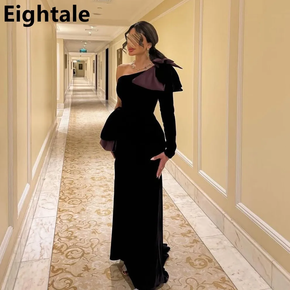 Eightale 2025 Purple Velour Contrast Color Side Slit One Shoulder Prom Dress Saudi Arabic Party Gown Customized
Eightale 2025 Purple Velour Contrast Color Side Slit One Shoulder Prom Dress Saudi Arabic Party Gown Customized
