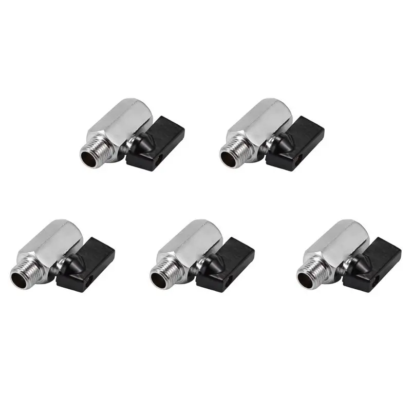 ~Latest Model 5X Chrome Brass 1/4Inch Bsp Ball Valve Threads Tap Male To Female Air Compressor Hose
~Latest Model 5X Chrome Brass 1/4Inch Bsp Ball Valve Threads Tap Male To Female Air Compressor Hose