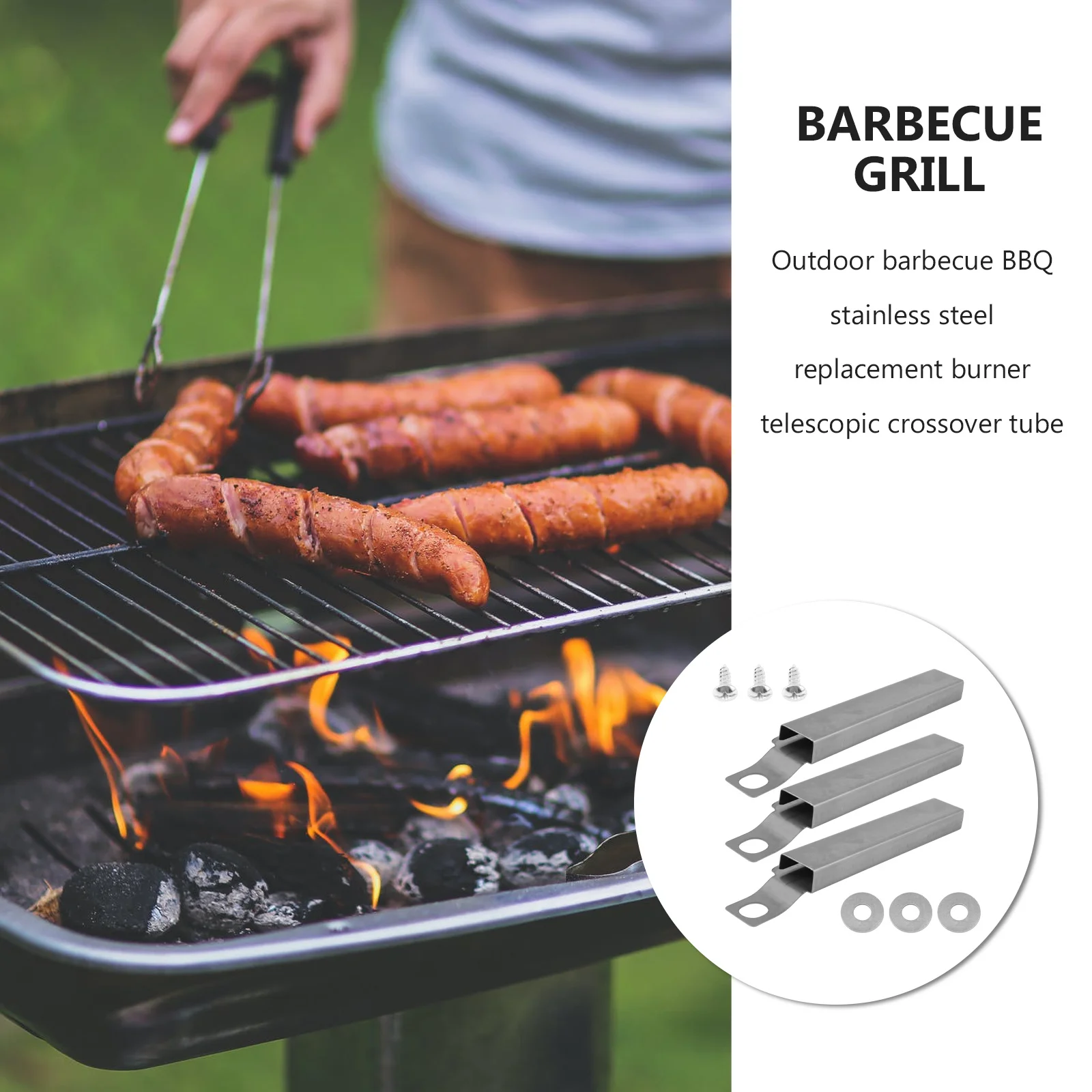 1 Set Stainless Steel Grill Tube 127Mm-220Mm Telescopic Burner Replacement Bbq Grill Channel Flame
1 Set Stainless Steel Grill Tube 127Mm-220Mm Telescopic Burner Replacement Bbq Grill Channel Flame