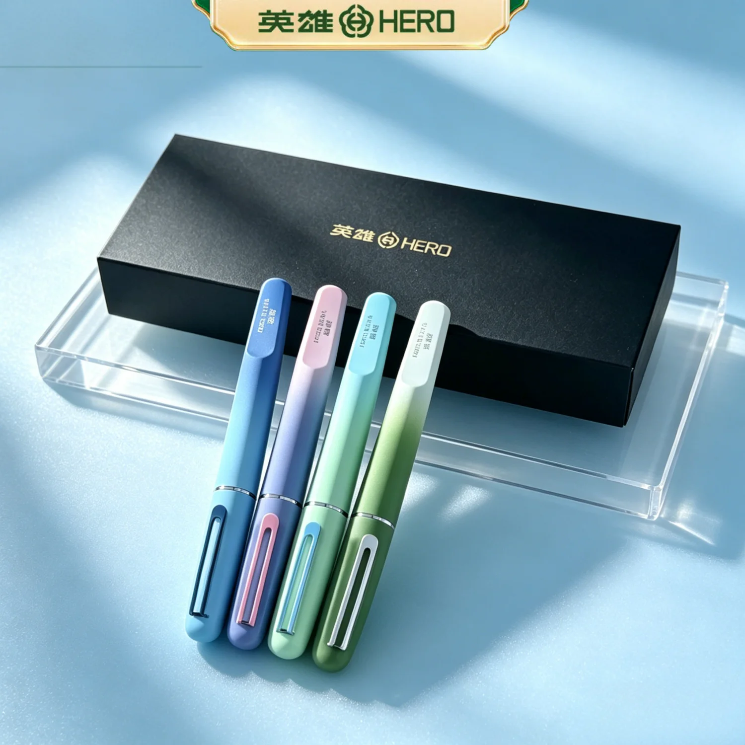 4 Color Gradient Magnetic Fountain Pen Set Hero 9338A Metal Nib Writing Pen With Gift Box For Students Beginners
4 Color Gradient Magnetic Fountain Pen Set Hero 9338A Metal Nib Writing Pen With Gift Box For Students Beginners