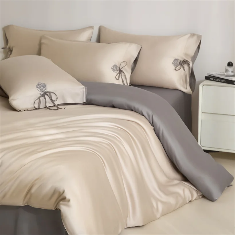 100% Viscose Derived from Bamboo Bedding Set with Duvet Cover Bed Sheet Pillowcase Silky Soft Comforter Cover Bedsheet Bed Linen
100% Viscose Derived from Bamboo Bedding Set with Duvet Cover Bed Sheet Pillowcase Silky Soft Comforter Cover Bedsheet Bed Linen
