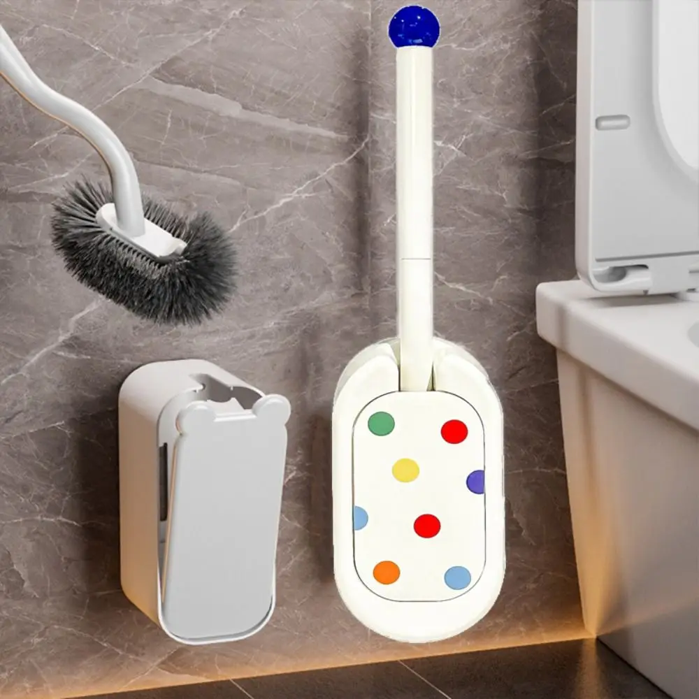 Wall-mounted Toilet Cleaning Brush Plastic Long Handle Hanging Toilet Brush Cartoon Silicone Brush Head Corner Cleaning Tools
Wall-mounted Toilet Cleaning Brush Plastic Long Handle Hanging Toilet Brush Cartoon Silicone Brush Head Corner Cleaning Tools