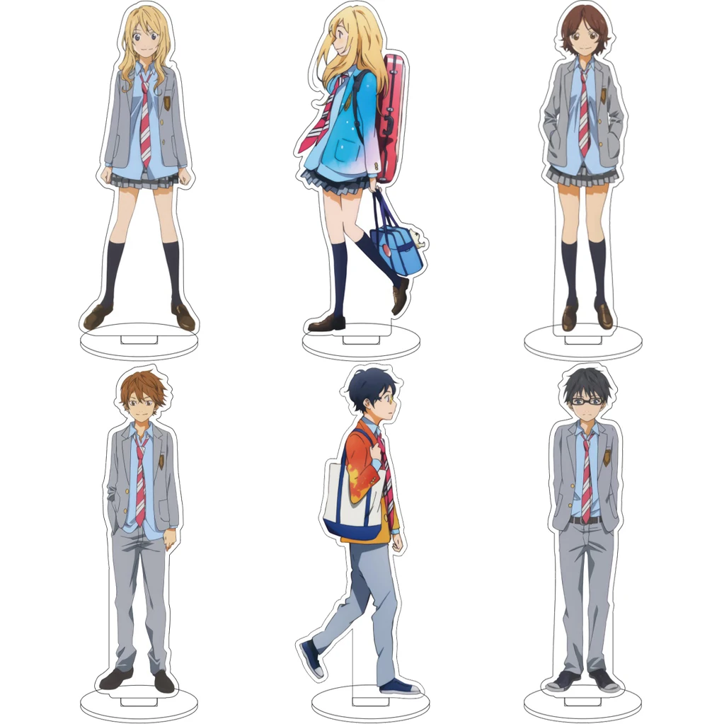 16CM Anime Your Lie in April Arima Kosei Miyazono Kaori Sawabe Tsubaki Cos Acrylic Figure Stand Ornaments Chrismas Gifts
16CM Anime Your Lie in April Arima Kosei Miyazono Kaori Sawabe Tsubaki Cos Acrylic Figure Stand Ornaments Chrismas Gifts