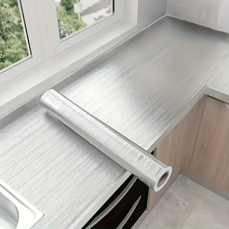 40CM brushed nickel silver self-adhesive wallpaper for kitchen diy decoration waterproof and oil proof home decoration essential
40CM brushed nickel silver self-adhesive wallpaper for kitchen diy decoration waterproof and oil proof home decoration essential