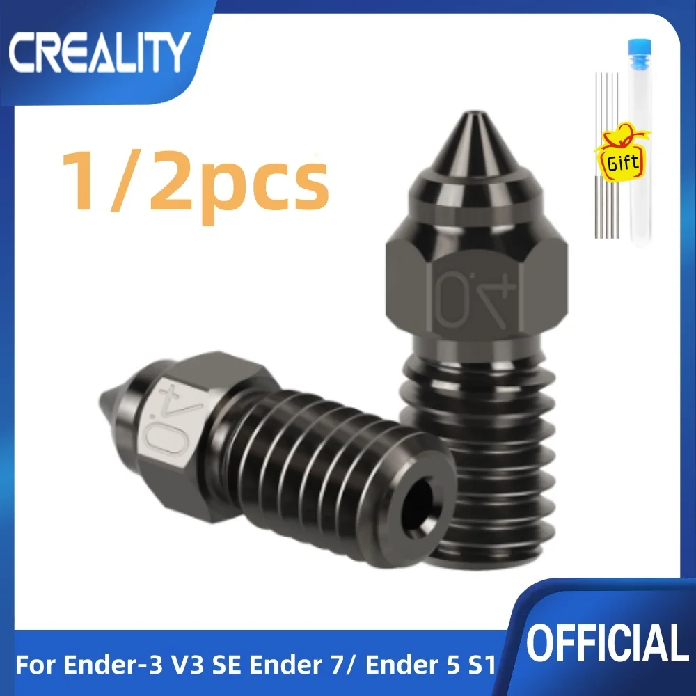 Creality Hardened Steel Nozzles For Ender3 V3 SE High Speed Nozzle For High-temperature 3D Printer Parts For Hotend Kit
Creality Hardened Steel Nozzles For Ender3 V3 SE High Speed Nozzle For High-temperature 3D Printer Parts For Hotend Kit