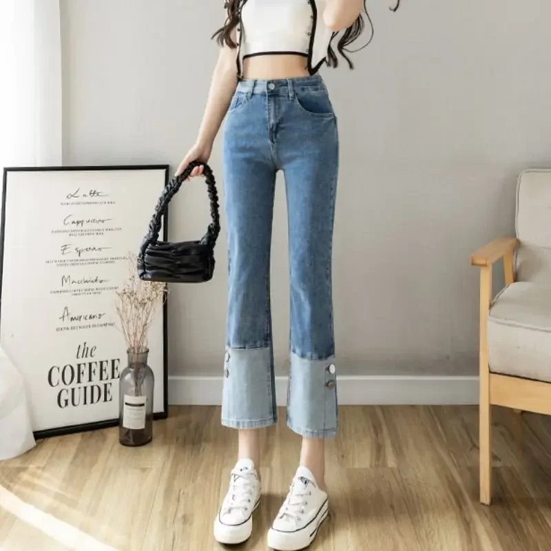 Summer Denim Pants for Women Cropped Woman Jeans Original Teenagers Baggy Clothes Stylish Korean Fashion Medium Wash Trousers
Summer Denim Pants for Women Cropped Woman Jeans Original Teenagers Baggy Clothes Stylish Korean Fashion Medium Wash Trousers