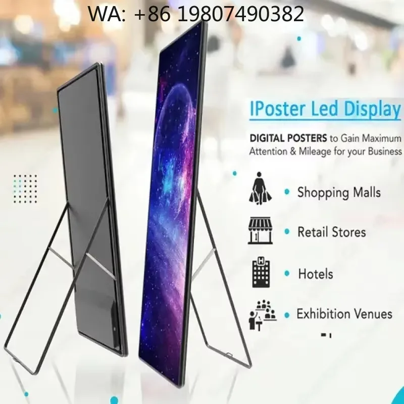Seamless Splicing Portable LED Poster Screen Digital Indoor Advertising Display Panel
Seamless Splicing Portable LED Poster Screen Digital Indoor Advertising Display Panel