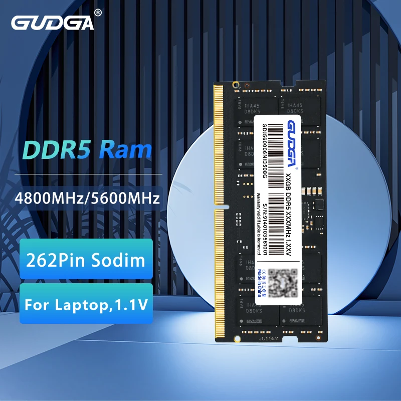 Оригинальная оперативная память GUDGA DDR5 8GB 16GB 32GB 4800MHz 5600MHz SODIMM 1.1V 262Pin CL40 CL46 для ноутбуков, модуль ECC
Оригинальная оперативная память GUDGA DDR5 8GB 16GB 32GB 4800MHz 5600MHz SODIMM 1.1V 262Pin CL40 CL46 для ноутбуков, модуль ECC
