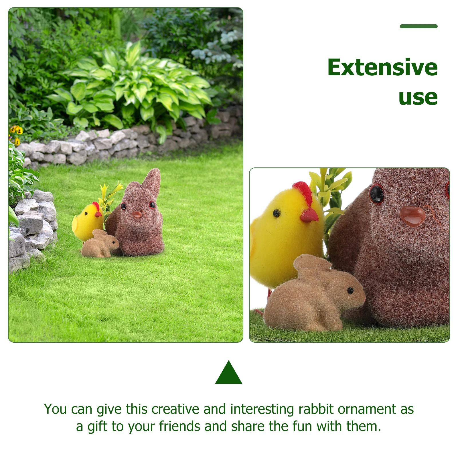 Flocking Bunny Adornment Rabbit Figurine Decorative nament Photo Prop Vivid Beautiful Non Fading Garden Wedding Party L scaping
Flocking Bunny Adornment Rabbit Figurine Decorative nament Photo Prop Vivid Beautiful Non Fading Garden Wedding Party L scaping