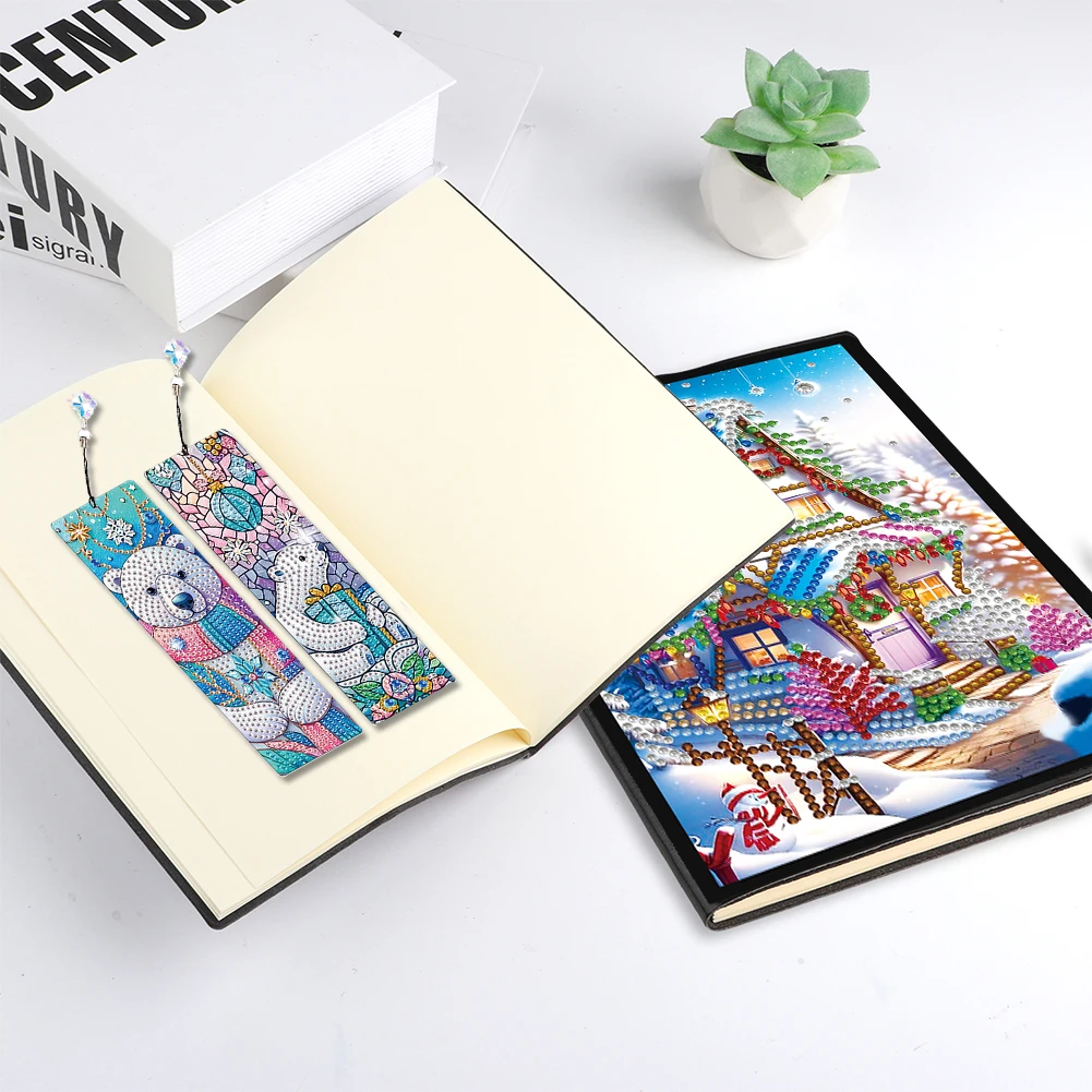 DIY Diamond Painting Diary Journal with Special Shape Diamonds and 4 Bookmarks Perfect for Scrapbooking and Gift Giving
DIY Diamond Painting Diary Journal with Special Shape Diamonds and 4 Bookmarks Perfect for Scrapbooking and Gift Giving