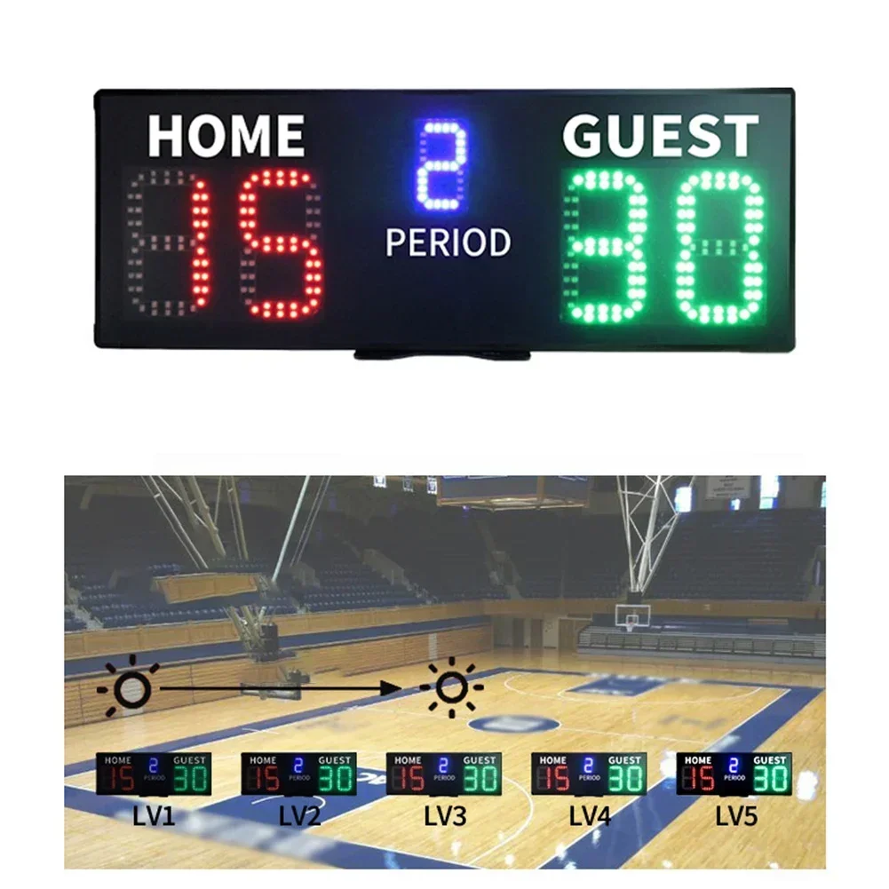 Adjustable Brightness Sports Scoreboard 3-Inch Display 30M Remote Control LED Scoring System For Basketball Tennis Badminton
Adjustable Brightness Sports Scoreboard 3-Inch Display 30M Remote Control LED Scoring System For Basketball Tennis Badminton