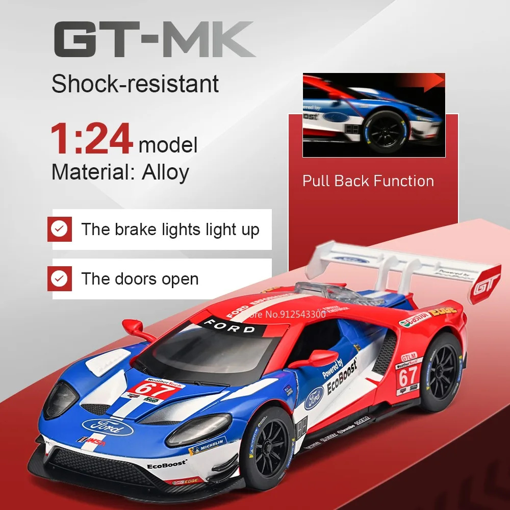 1:24 Scale GT-MK R8 LMS GT2 Car Model Toy Doors Opened Sound Light Cars Pull Back Alloy Diecast Vehicle for Boyfriend Surprise
1:24 Scale GT-MK R8 LMS GT2 Car Model Toy Doors Opened Sound Light Cars Pull Back Alloy Diecast Vehicle for Boyfriend Surprise
