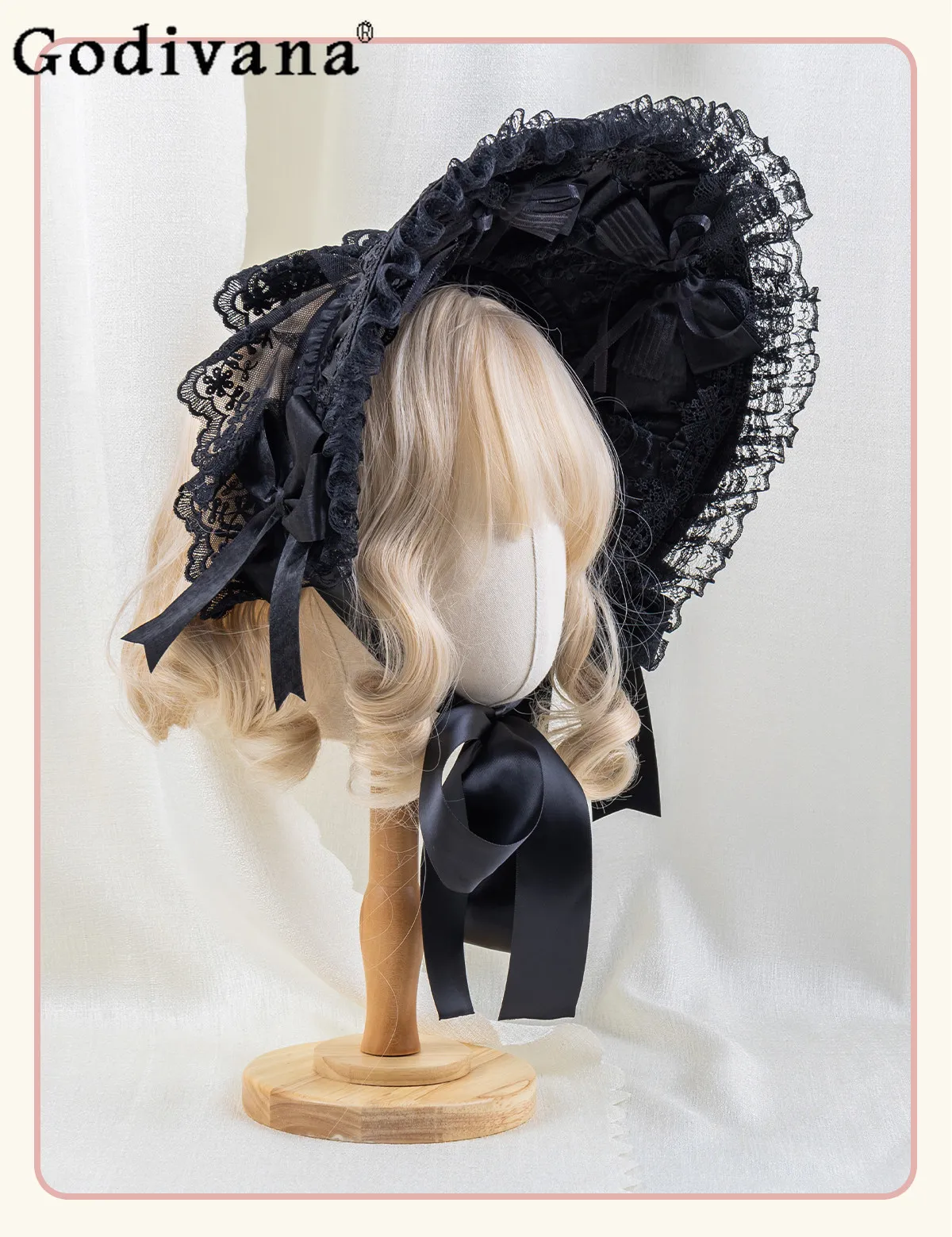 Lolita Original Design Handmade Hair Accessories Finch Dark Gothic Bnt Top Hat French Elegant Lady Lace Bow Headband
Lolita Original Design Handmade Hair Accessories Finch Dark Gothic Bnt Top Hat French Elegant Lady Lace Bow Headband