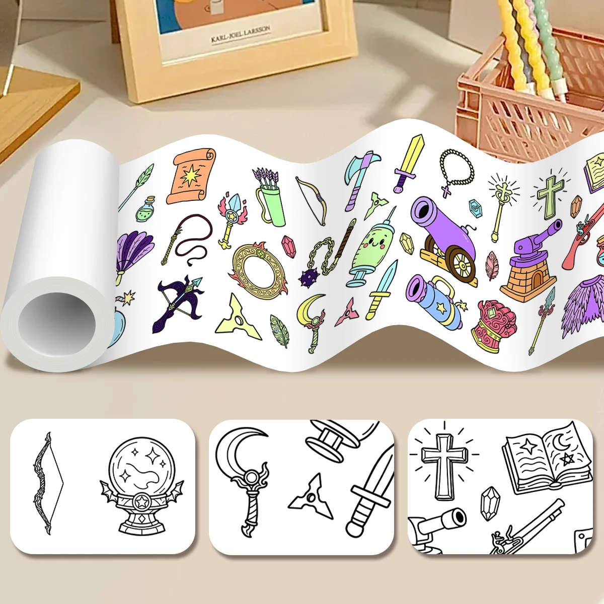 Children Drawing Roll Sticky Graffiti Scroll DIY Painting Color Filling Paper Coloring Papers for Kids Educational Toys Gifts
Children Drawing Roll Sticky Graffiti Scroll DIY Painting Color Filling Paper Coloring Papers for Kids Educational Toys Gifts