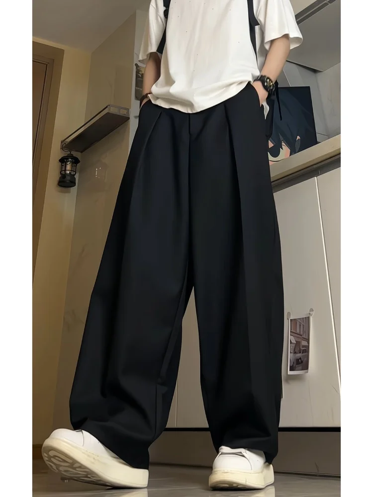 Мужские летние тонкие брюки из ледяного шелка с широкими штанинами, струящиеся, прямые, свободные, в пол, с эффектом высокого класса
Мужские летние тонкие брюки из ледяного шелка с широкими штанинами, струящиеся, прямые, свободные, в пол, с эффектом высокого класса