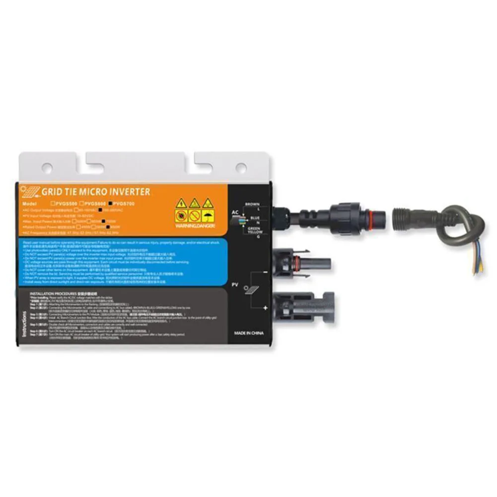 120-700W Solar Grid Tie Inverter DC10.8-60V-AC220V MPPT Pure Sine Wave Inverter Shell Aluminum Alloy Grid Tie Inverter
120-700W Solar Grid Tie Inverter DC10.8-60V-AC220V MPPT Pure Sine Wave Inverter Shell Aluminum Alloy Grid Tie Inverter