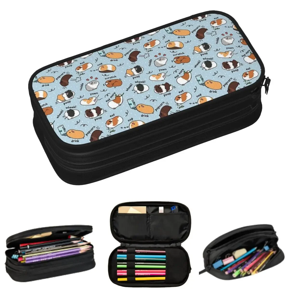 Guinea Pigs Pencil Cases for Student School Pen Box Pencil Bag Large Capacity Pencil Pouch Pen Holder
Guinea Pigs Pencil Cases for Student School Pen Box Pencil Bag Large Capacity Pencil Pouch Pen Holder
