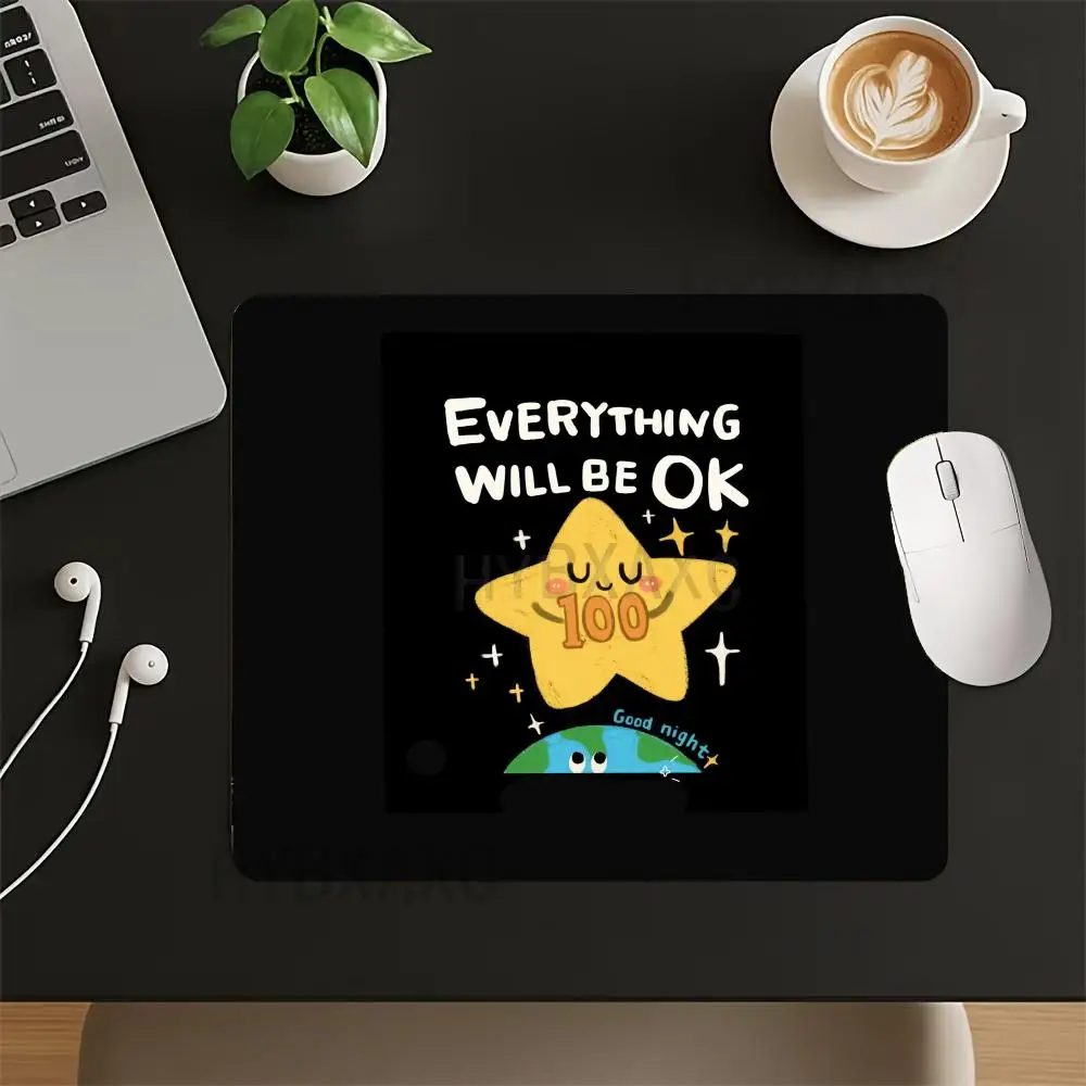 HYBXAXC Small Mouse Pad Non Slip Rubber Base, Cute Star Earth Quote Everything Will Be Ok Design for Gaming Office Decor
HYBXAXC Small Mouse Pad Non Slip Rubber Base, Cute Star Earth Quote Everything Will Be Ok Design for Gaming Office Decor