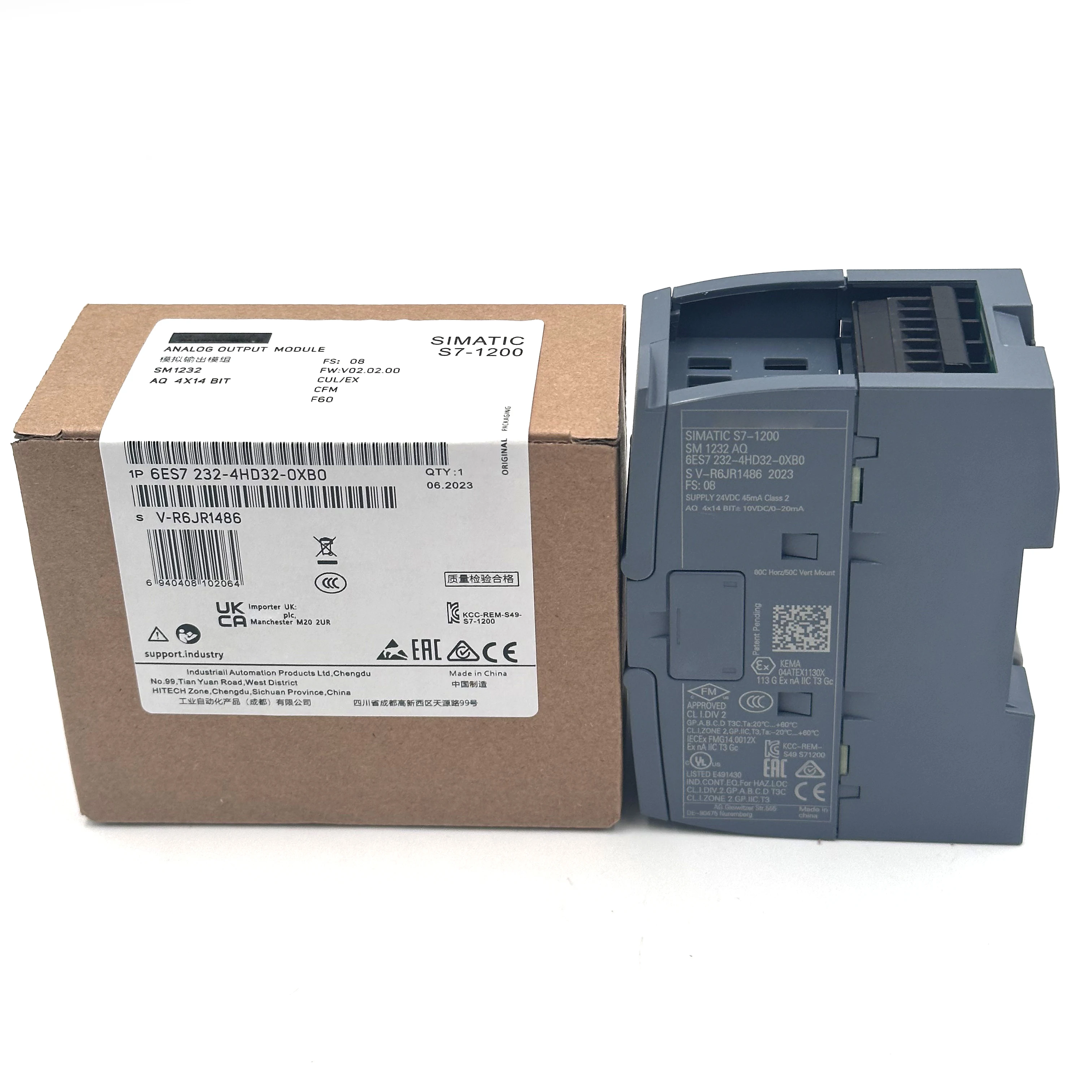 Совершенно новый оригинальный 6ES7 232-4HD32-0XB0 модуль аналогового вывода ПЛК программируемый контроллер
Совершенно новый оригинальный 6ES7 232-4HD32-0XB0 модуль аналогового вывода ПЛК программируемый контроллер