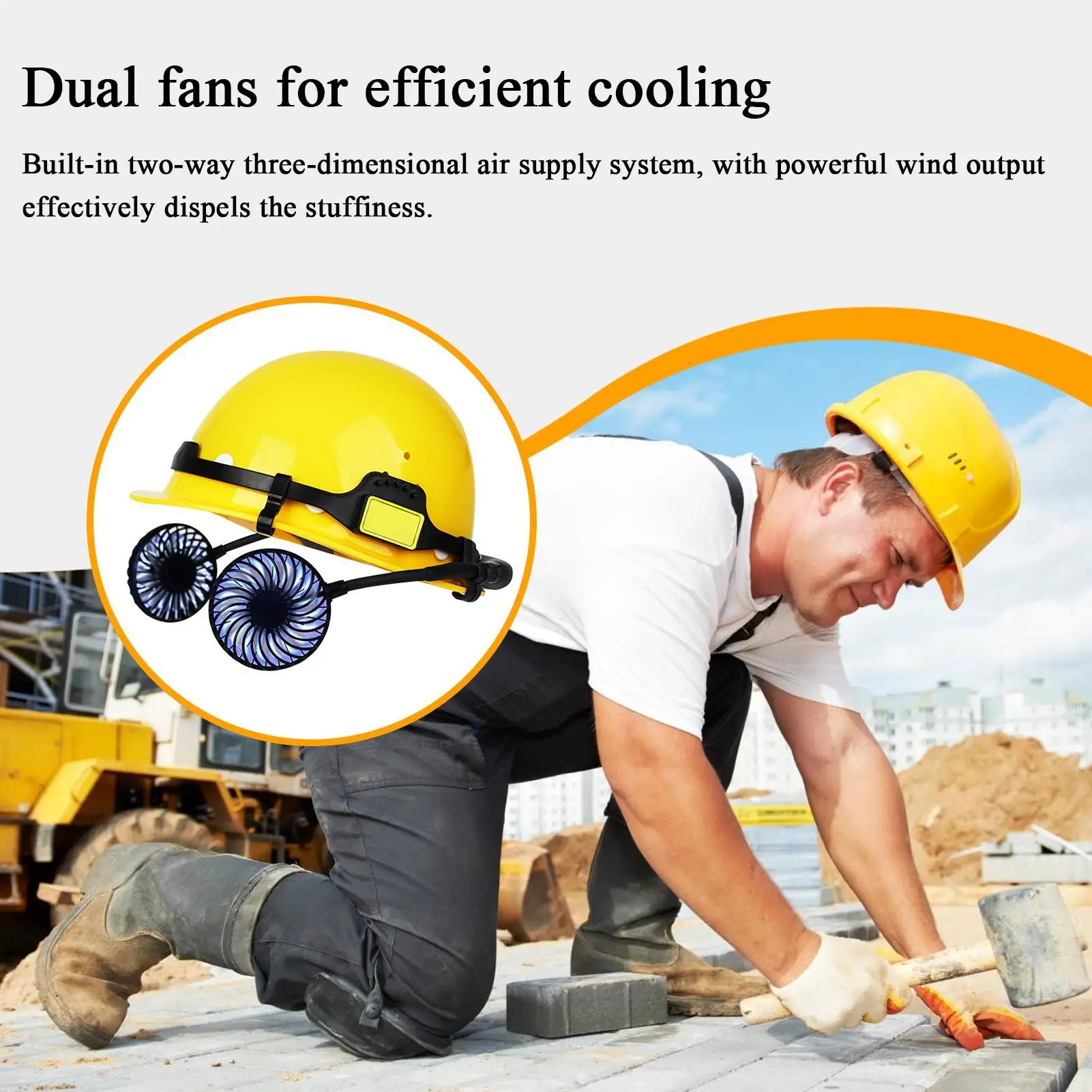 Safety Helmet Vented Hard Hat Rechargeable Fan Ergonomic Headgear For Work Industrial Construction Site Home Improvement
Safety Helmet Vented Hard Hat Rechargeable Fan Ergonomic Headgear For Work Industrial Construction Site Home Improvement