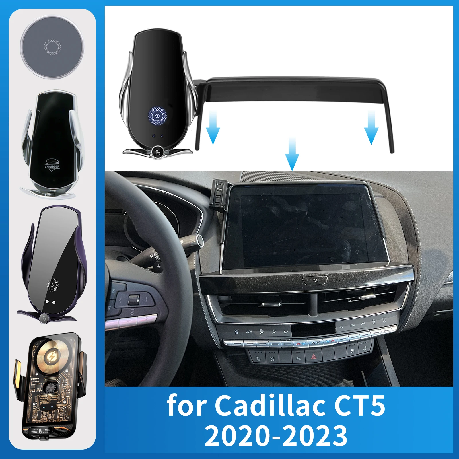 for Cadillac CT5 2020-2023 Car phone holder Charging Bracket Navigation Stand Auto Accessories
for Cadillac CT5 2020-2023 Car phone holder Charging Bracket Navigation Stand Auto Accessories