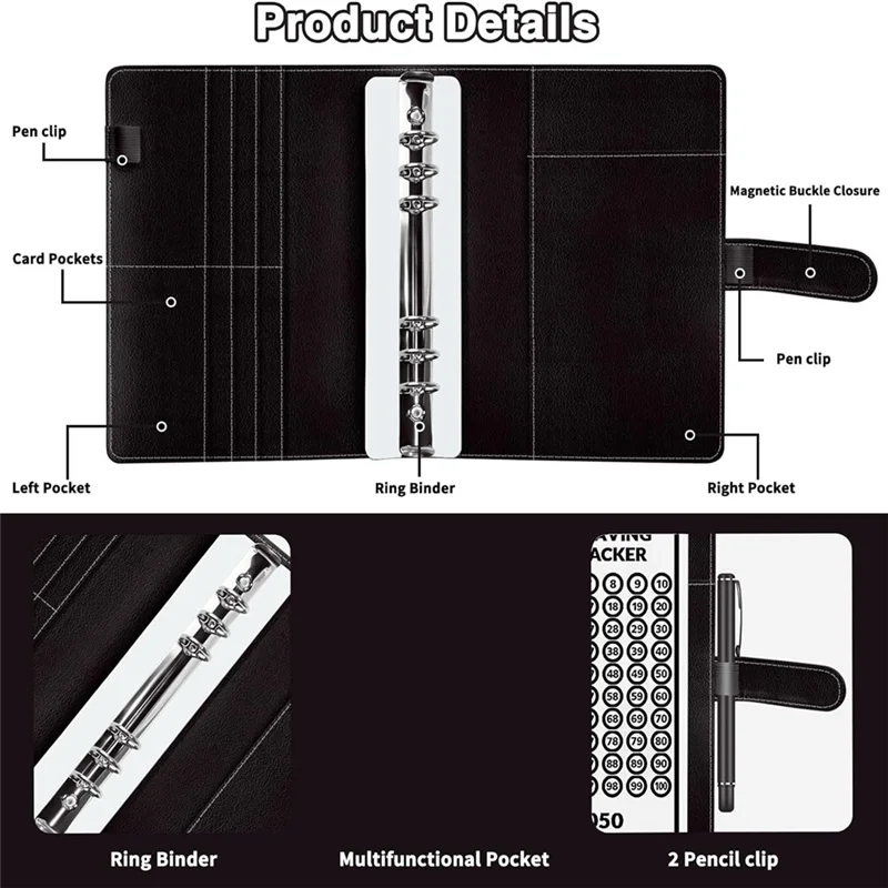 J1UL1N 100 Envelope Challenge Binder, A5 Money Saving Budget Binder - Save 5,050 With The Money Saving Challenge
J1UL1N 100 Envelope Challenge Binder, A5 Money Saving Budget Binder - Save 5,050 With The Money Saving Challenge
