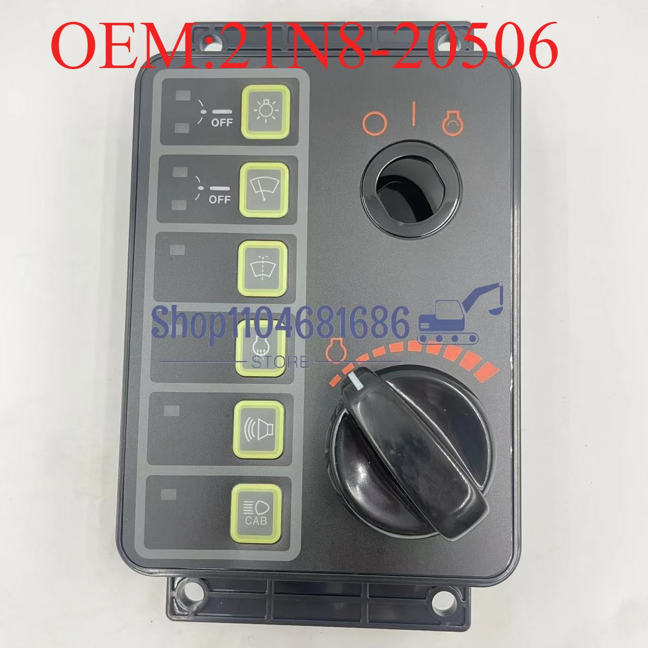 R130/150/225/215/80-7 Excavator Throttle Knob Controller Switch Assembly Fit for Hyundai New Style OE:21N8-20506 21N820506
R130/150/225/215/80-7 Excavator Throttle Knob Controller Switch Assembly Fit for Hyundai New Style OE:21N8-20506 21N820506