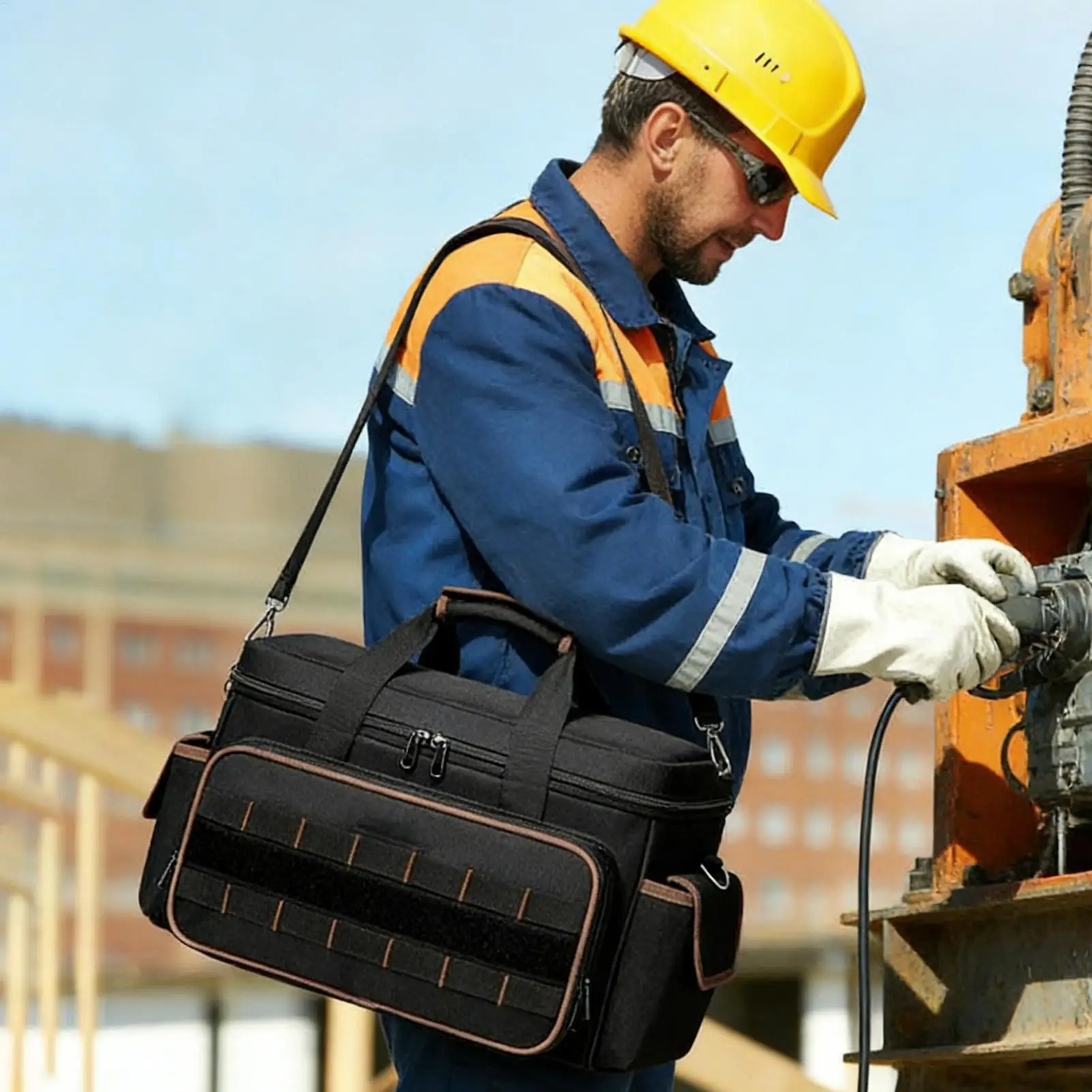 Портативная сумка для инструментов для мужчин, большая вместительная органайзер для ремня, ящик для инструментов, органайзер для хранения электрика, механика, плотника
Портативная сумка для инструментов для мужчин, большая вместительная органайзер для ремня, ящик для инструментов, органайзер для хранения электрика, механика, плотника