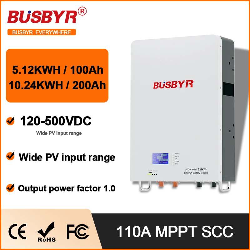 High Power 5.12Kwh Wall Mounted Battery 51.2V 100Ah LiFePO4 Lithium Solar Home Solar System
High Power 5.12Kwh Wall Mounted Battery 51.2V 100Ah LiFePO4 Lithium Solar Home Solar System