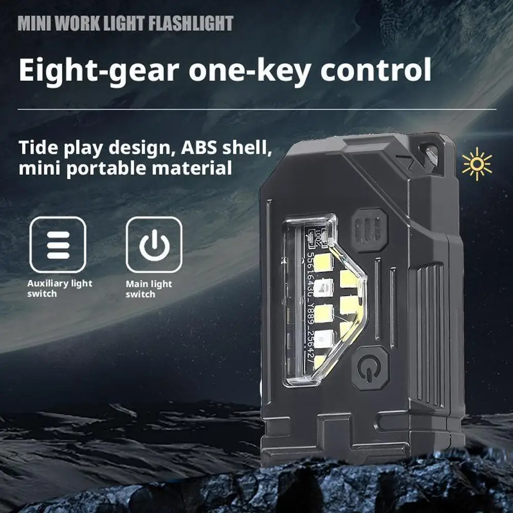 2025 New Multifunctional COB Flashlight Ajustable Angle Light Camping LED Outdoor Magnetic Portable Keychain Lamp Torch War Y6Q9
2025 New Multifunctional COB Flashlight Ajustable Angle Light Camping LED Outdoor Magnetic Portable Keychain Lamp Torch War Y6Q9
