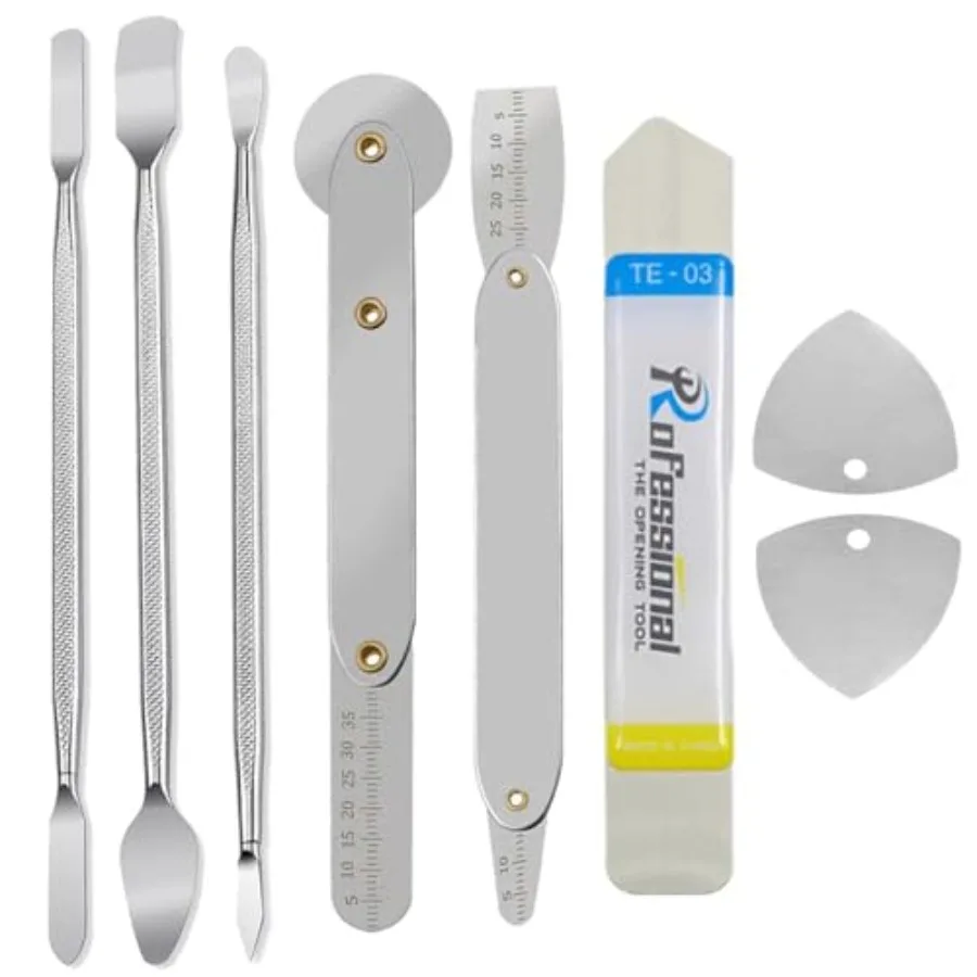 Spudger Pry Tool Kit 8 Piece Opening Tool, Metal Spudger Tool Kit, Ultra-Thin Prying and Open Tool for iPhone, Laptop, iPad, Ce
Spudger Pry Tool Kit 8 Piece Opening Tool, Metal Spudger Tool Kit, Ultra-Thin Prying and Open Tool for iPhone, Laptop, iPad, Ce