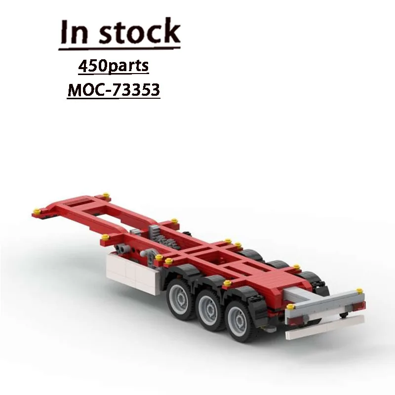 MOC-73353 New Container Chassis Semi-Trailer Building Block Model 450 Parts Creative Boys Children's Birthday Toy Gift
MOC-73353 New Container Chassis Semi-Trailer Building Block Model 450 Parts Creative Boys Children's Birthday Toy Gift