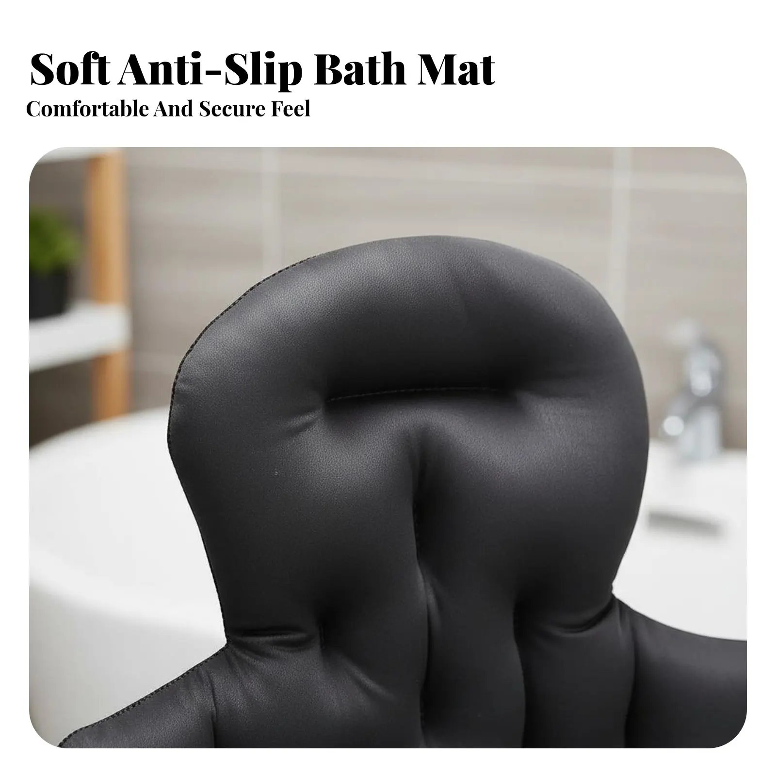 Suction Holder Bathtub Mat Non-Slip Full Full-Length Bath Pillow Bathtub Backrest Support Soft & Comfortable Spa Bath Pad
Suction Holder Bathtub Mat Non-Slip Full Full-Length Bath Pillow Bathtub Backrest Support Soft & Comfortable Spa Bath Pad