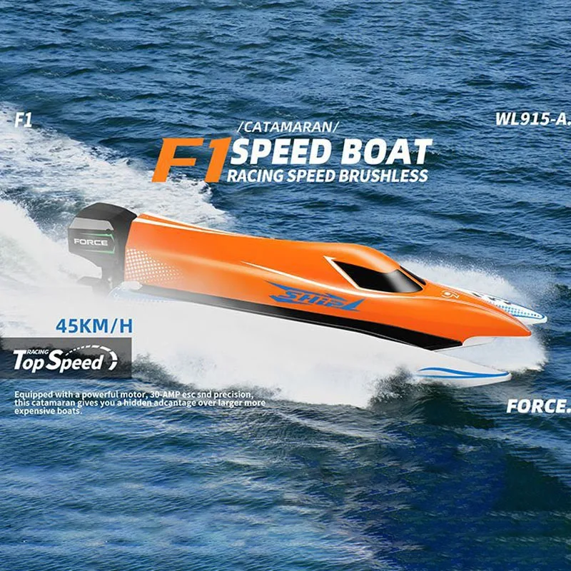 2.4g Full Scale Remote Control Simulation F1 Anti Rollover Comprehensive Waterproof Design Brushless Motor High-Speed Speedboat
2.4g Full Scale Remote Control Simulation F1 Anti Rollover Comprehensive Waterproof Design Brushless Motor High-Speed Speedboat