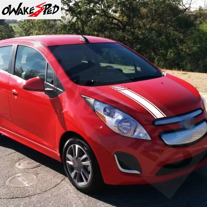For Chevrolet Spark Car Hood Bonnet Sticker Film Auto Sporty Stripes Engine Cover Decor Vinyl Decals Exterior Tuning Accessories
For Chevrolet Spark Car Hood Bonnet Sticker Film Auto Sporty Stripes Engine Cover Decor Vinyl Decals Exterior Tuning Accessories