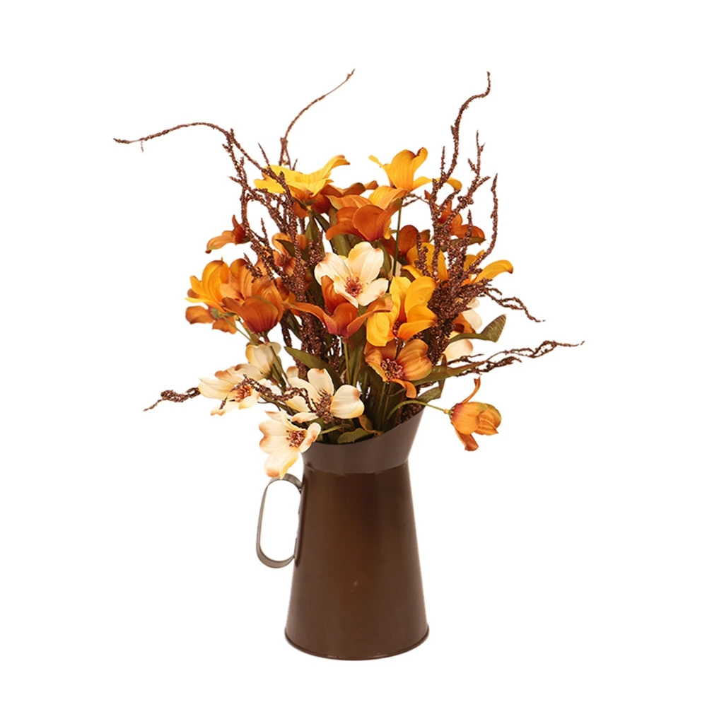 Rose Goldartificial Flowers with Metal Pot Vintage Faux Silk Flower Arrangements for Table Centerpieces, Home Decoration
Rose Goldartificial Flowers with Metal Pot Vintage Faux Silk Flower Arrangements for Table Centerpieces, Home Decoration