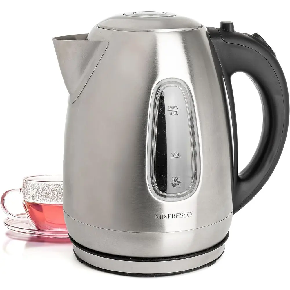 1.7L Stainless Steel Electric Kettle - 1500W Fast Boil, Portable Hot Water Dispenser with Auto-Off and Boil Dry Protection
1.7L Stainless Steel Electric Kettle - 1500W Fast Boil, Portable Hot Water Dispenser with Auto-Off and Boil Dry Protection