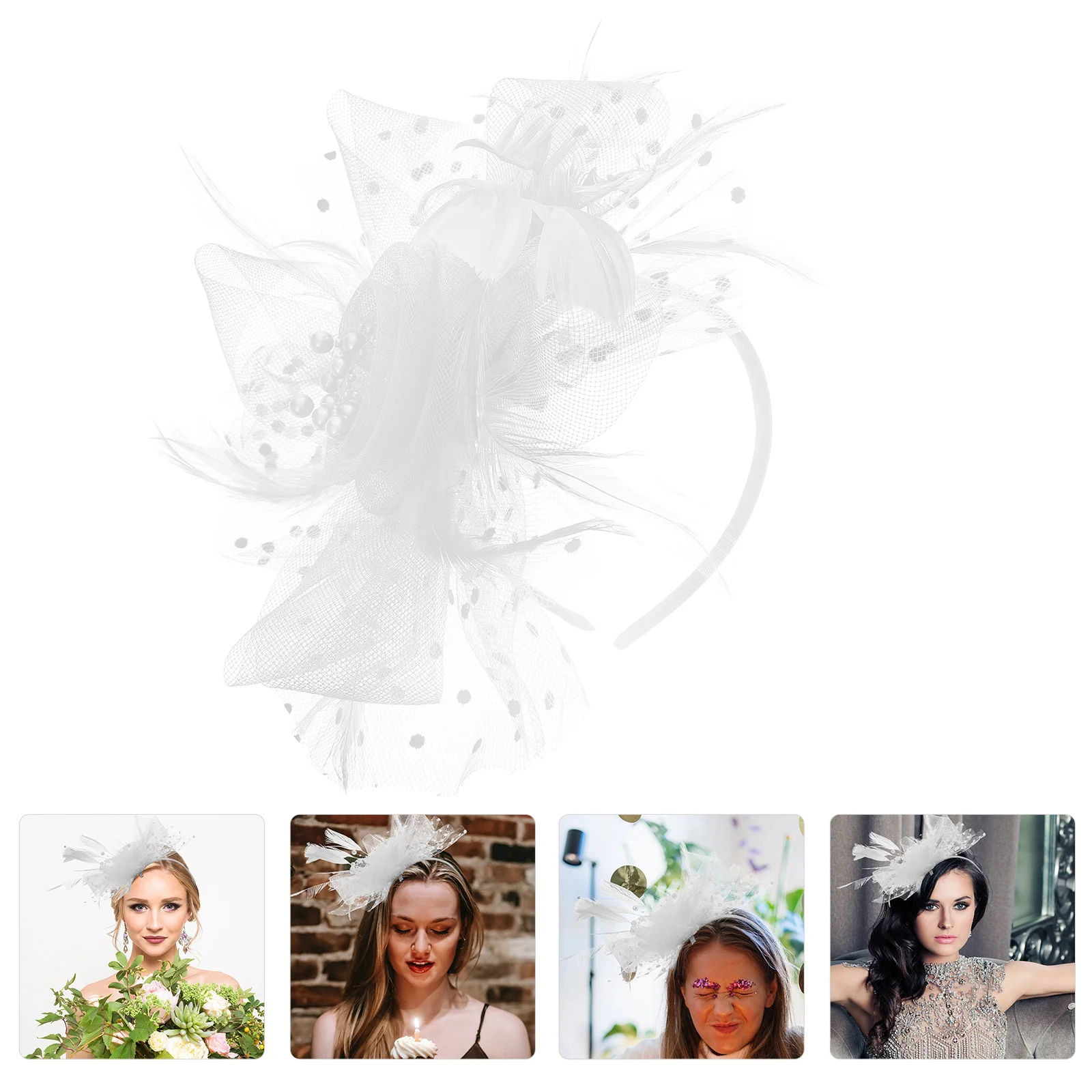 Headband for Women Girls Bride Wedding Party Plume Bead Net Yarn Hair Accessories Elegant Hairstyle Decorative
Headband for Women Girls Bride Wedding Party Plume Bead Net Yarn Hair Accessories Elegant Hairstyle Decorative