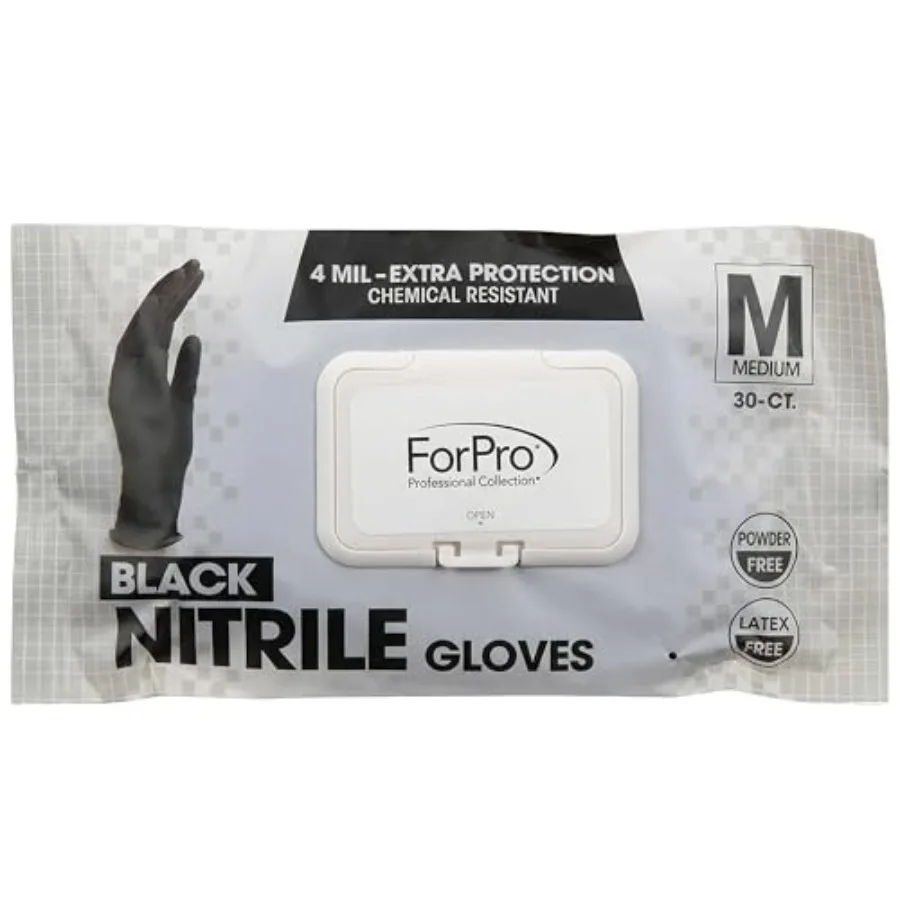 ForPro Professional Collection Disposable Nitrile Gloves, Chemical Resistant, Powder-Free, Latex-Free, Non-Sterile, Food Safe,
ForPro Professional Collection Disposable Nitrile Gloves, Chemical Resistant, Powder-Free, Latex-Free, Non-Sterile, Food Safe,