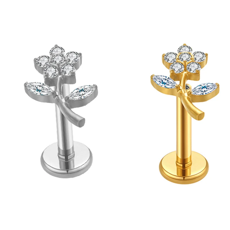 1PC ASTM F136 G23 Titanium Piercing Labret Studs Internal Thread CZ Leaf Helix Conch Cartilage Lip Stud Earrings Body Jewelry
1PC ASTM F136 G23 Titanium Piercing Labret Studs Internal Thread CZ Leaf Helix Conch Cartilage Lip Stud Earrings Body Jewelry