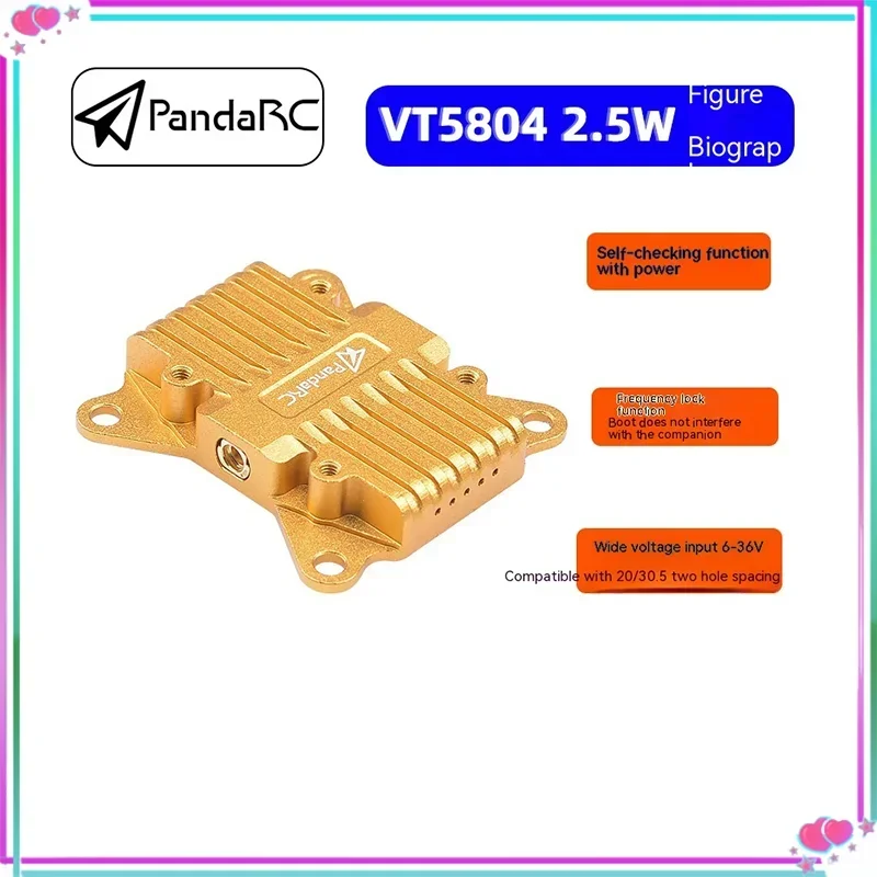 Pandarc Panda Vt5804-bat 5,8g передача изображения 2,5 w высокая мощность Osd настройки параметров воздушная камера
Pandarc Panda Vt5804-bat 5,8g передача изображения 2,5 w высокая мощность Osd настройки параметров воздушная камера