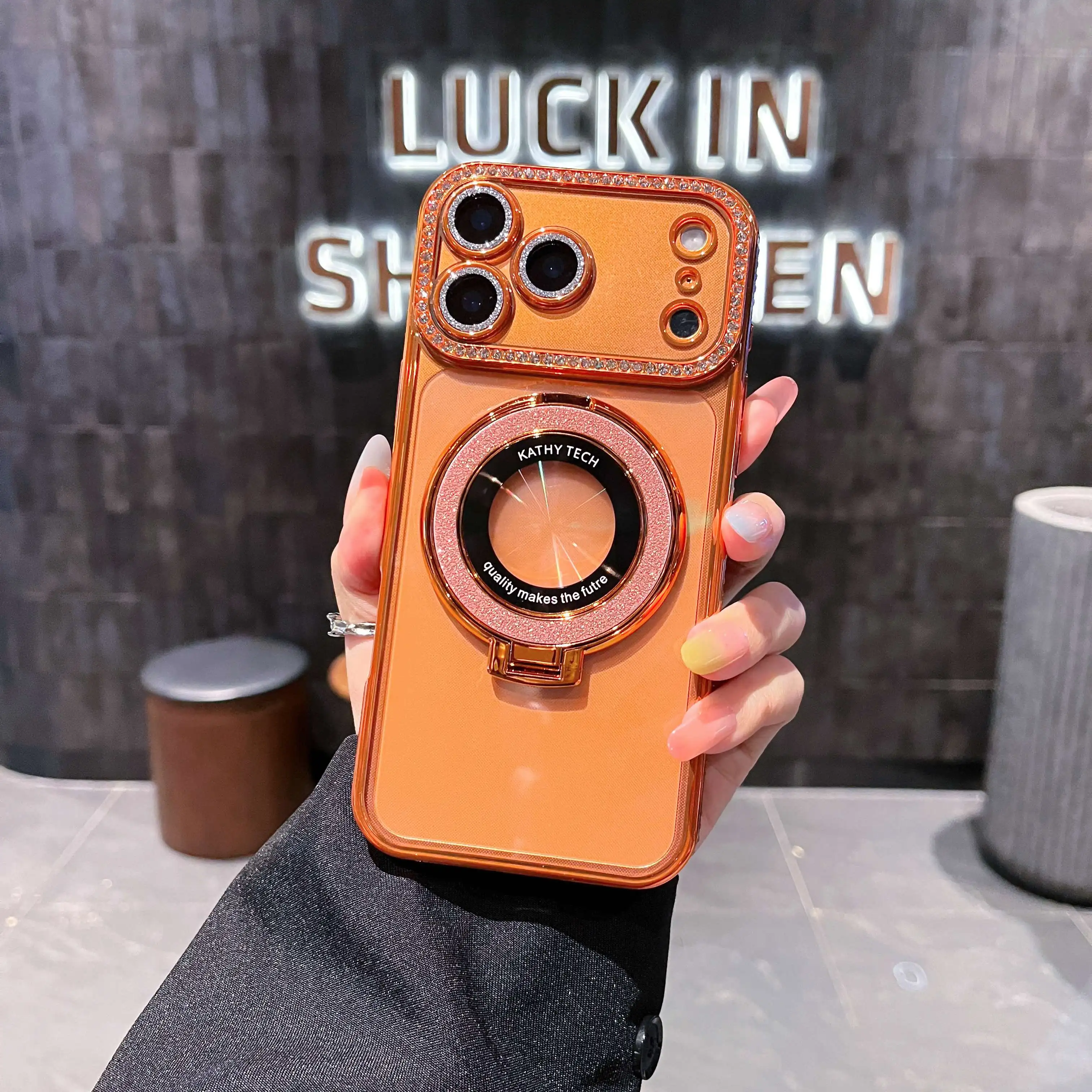 Магнитный блестящий чехол для телефона с бриллиантами для iPhone 17 Pro 17 16 15 14 13 11 12 Pro Max Plus 17Air, роскошная противоударная задняя крышка с подставкой
Магнитный блестящий чехол для телефона с бриллиантами для iPhone 17 Pro 17 16 15 14 13 11 12 Pro Max Plus 17Air, роскошная противоударная задняя крышка с подставкой