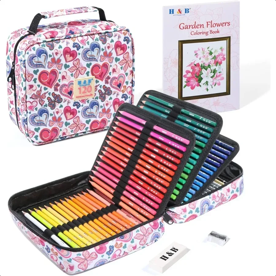 120 Colored Softcore Coloring Pencils Set Coloring Book and Portable Storage Bag for Painting Art plies Gift for Artists Adult
120 Colored Softcore Coloring Pencils Set Coloring Book and Portable Storage Bag for Painting Art plies Gift for Artists Adult
