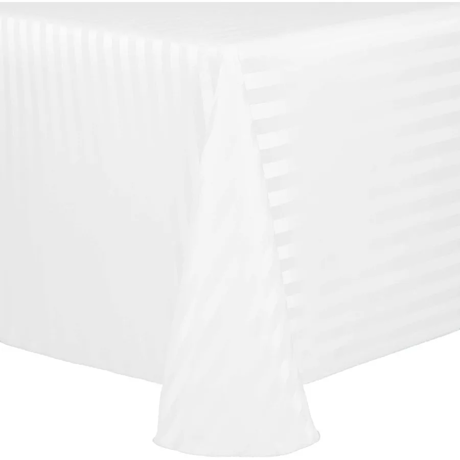 Овальная скатерть в атласную полоску 60 x 144 дюйма, белая
Овальная скатерть в атласную полоску 60 x 144 дюйма, белая