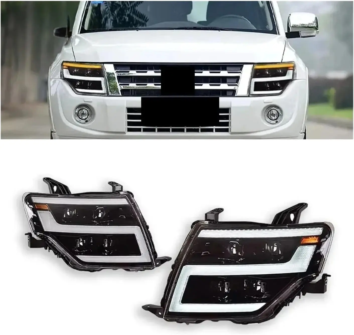 Светодиодные фары для Mitsubishi Pajero V93 V97 2005-2021, сигнальные лампы, автоаксессуары, дневные ходовые огни
Светодиодные фары для Mitsubishi Pajero V93 V97 2005-2021, сигнальные лампы, автоаксессуары, дневные ходовые огни