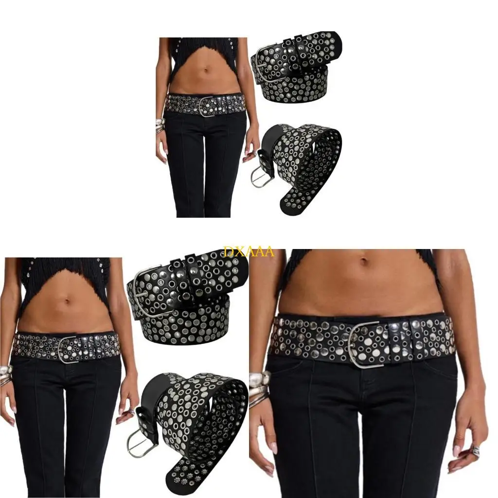 DXAA Trendy Studded Belt Black Corset Waistband For Music Festival Outfit Street Wear
DXAA Trendy Studded Belt Black Corset Waistband For Music Festival Outfit Street Wear
