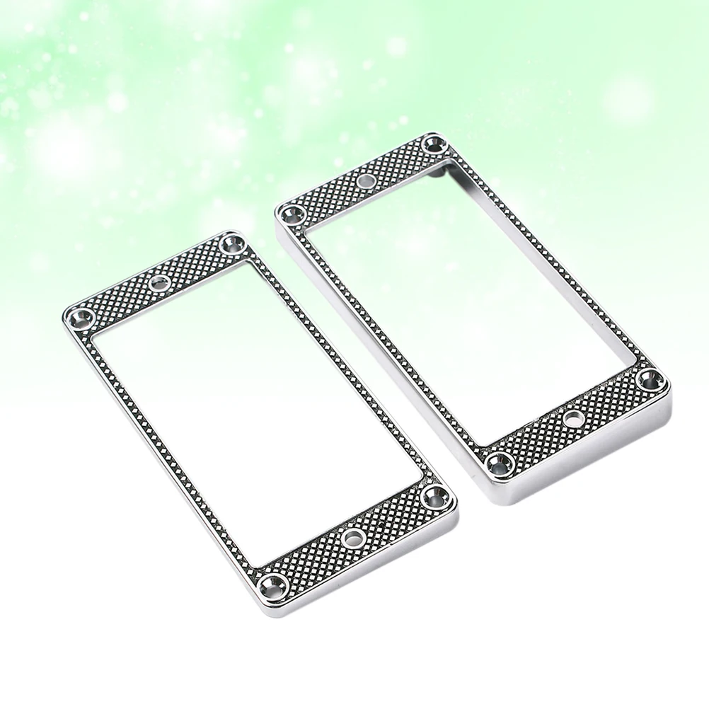 2pcs Metal Electric Guitar Pickup Humbucker Arch Tops Mounting Ring Frame Musical Instrument Accessory GB301F (Silver)
2pcs Metal Electric Guitar Pickup Humbucker Arch Tops Mounting Ring Frame Musical Instrument Accessory GB301F (Silver)