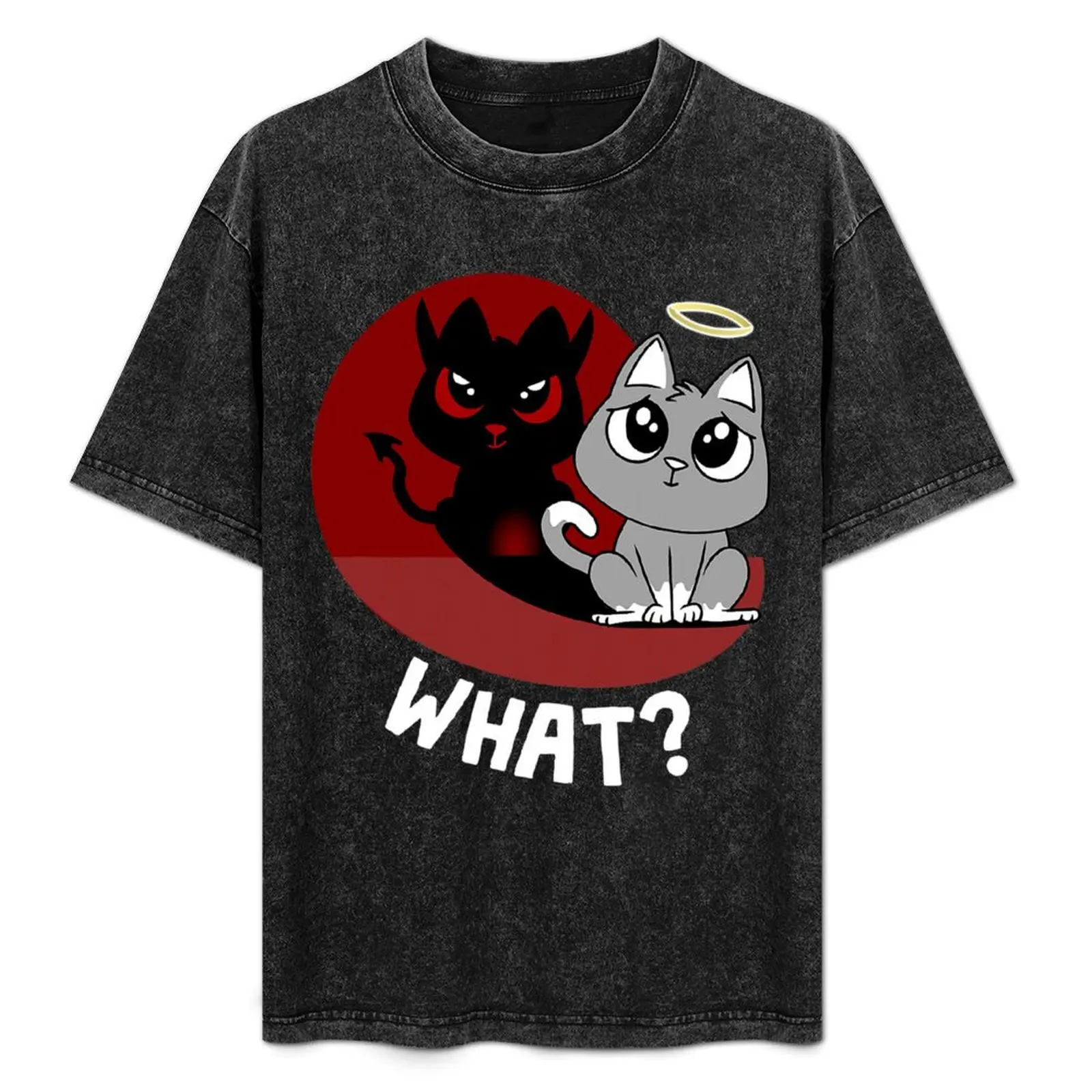 What It Wasn't Me - Funny Devil Angel Bad Cat T-Shirt Trendy Print Short Sleeve T-Shirt
What It Wasn't Me - Funny Devil Angel Bad Cat T-Shirt Trendy Print Short Sleeve T-Shirt