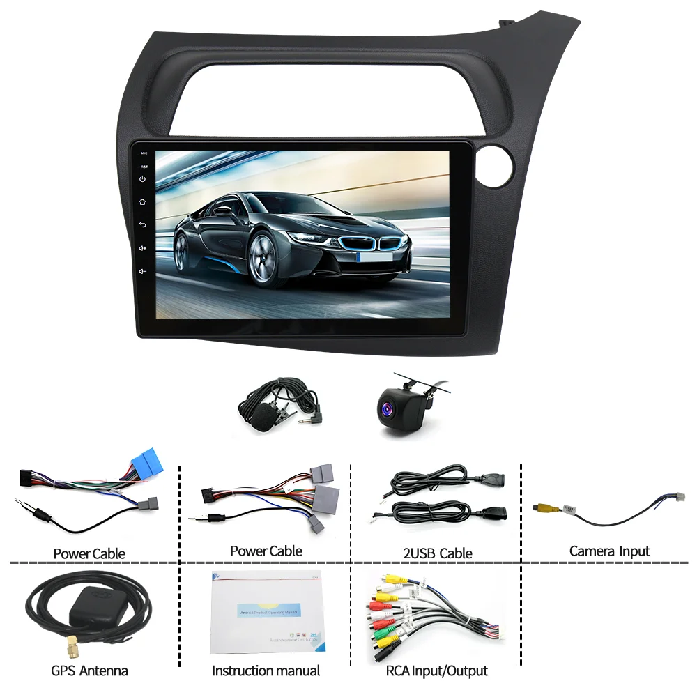 9in Android 13 For Civic Hatchback 2005 - 2011 Car Multimedia Player GPS Navigation Fit For Carplay Android Auto 2+32G
9in Android 13 For Civic Hatchback 2005 - 2011 Car Multimedia Player GPS Navigation Fit For Carplay Android Auto 2+32G